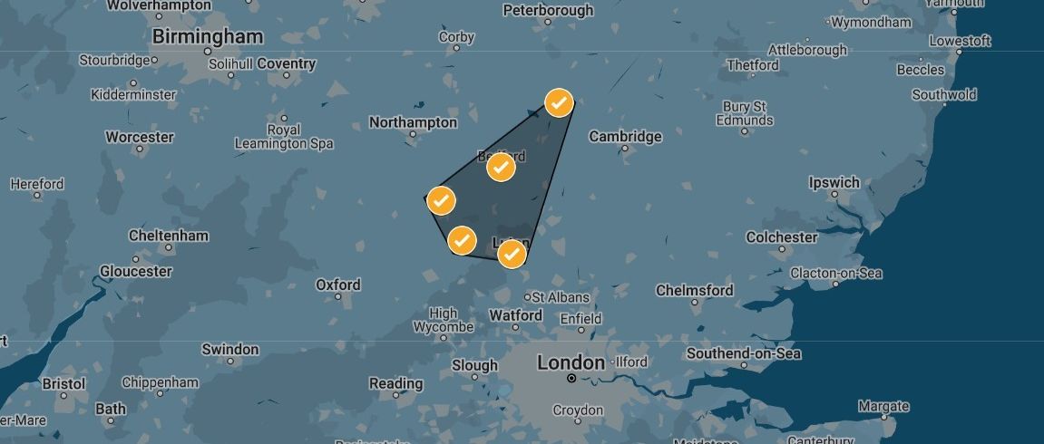 Areas covered